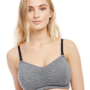 Wireless maternity and nursing sports bra